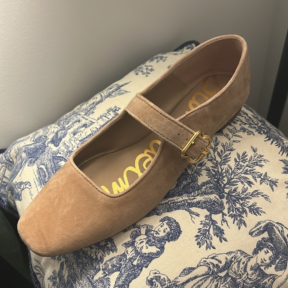 Sam Edelman tan suede ballet flats sz 8